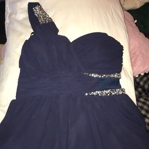 Navy blue short dress
